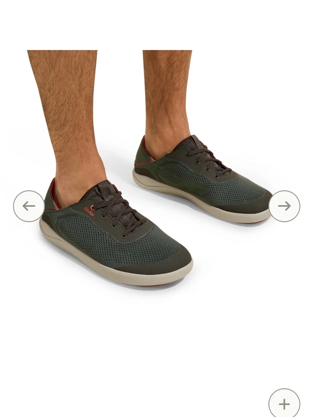 Olukai Moku Pae Grey Mesh Casual Boat Water Shoes Mens 10 /EUR 43